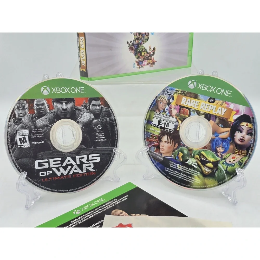 Gears of War: Ultimate‎ Edition & Rare Replay Xbox One - Complete W/ Sticker